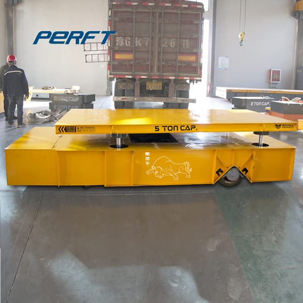 motorized rail transfer trolley with tool tray 50 tons